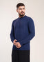 Mens Crew Neck Sweater Navy - Lucca Knitwear Collection UK