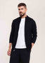 Mens Full Zip Jumper Black - Lucca Menswear Full Zip Jumper Collection UK