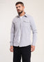 Mens Overshirts Grey Shacket - Casual Shirt - Lucca Menswear UK