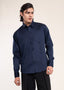 Mens Shirts Navy - Casual Shirt - Lucca Menswear Shirt Collection UK