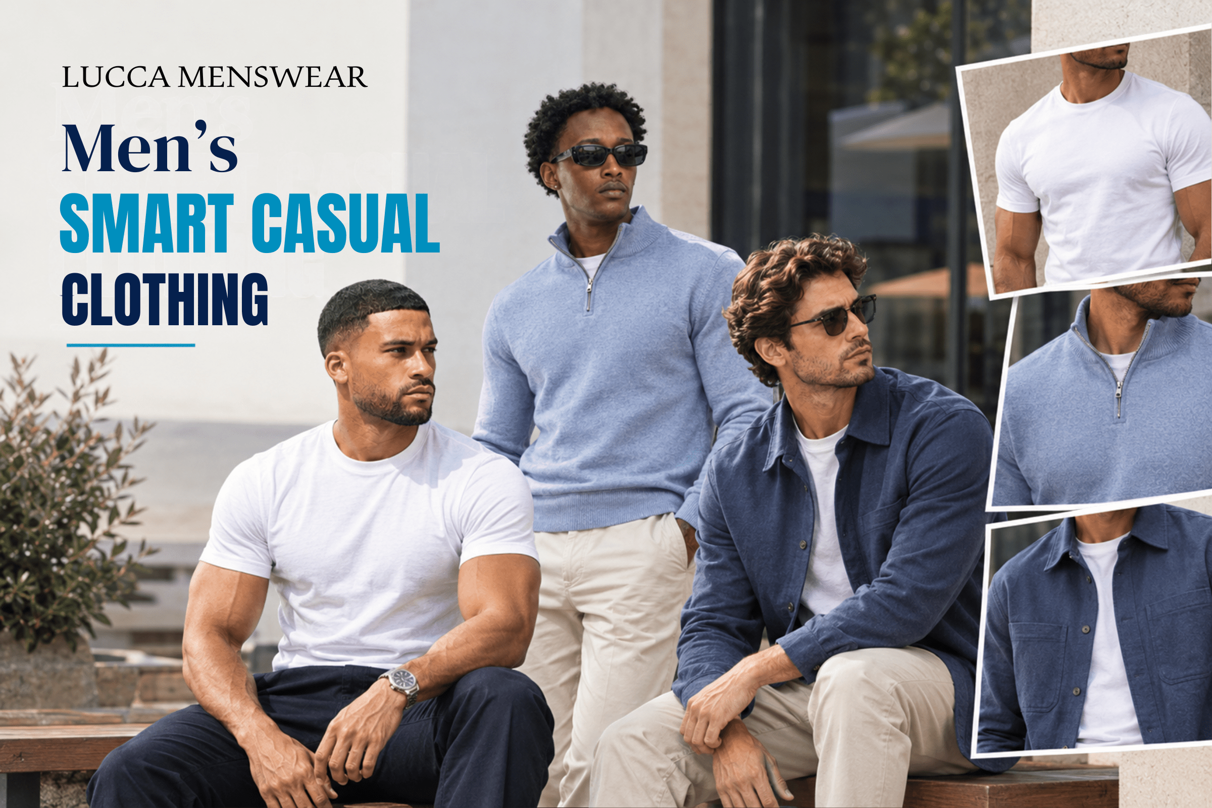 smart casual men - Lucca Menswear