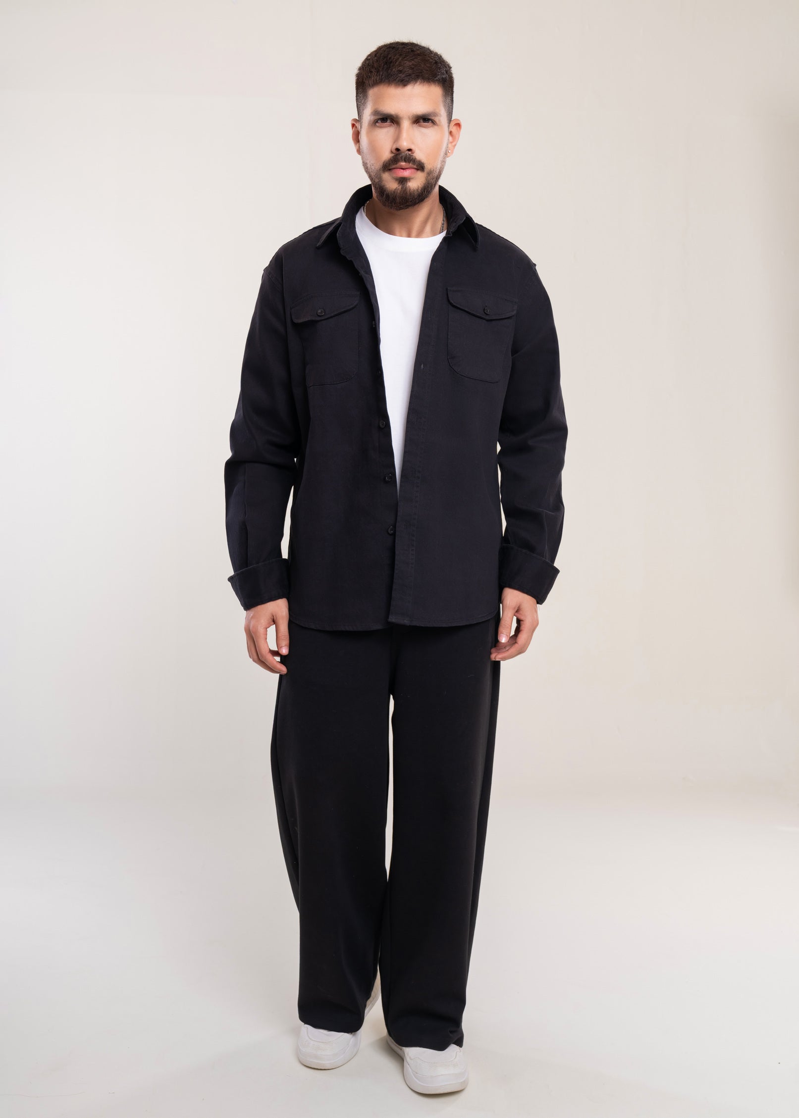 Men's Black Premium Overshirt Secondary image