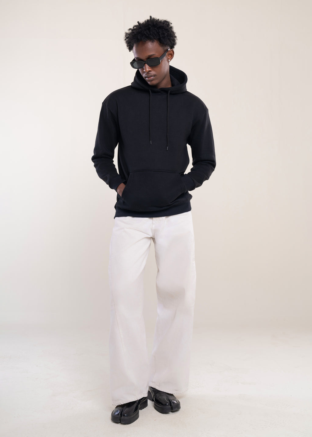 Mens Oversized Hoodie Black - Essentials Hoodie  - Hoodies For Men UK