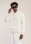 Mens Oversized Hoodie Cream - Essentials Hoodie  - Mens Hoodies Collection UK