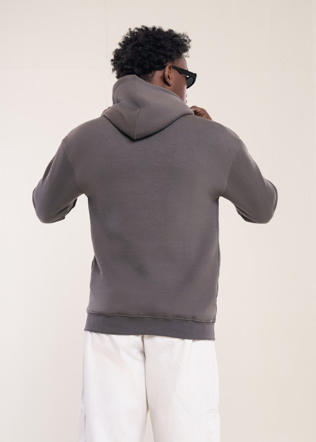 Mens Oversized Hoodie Grey - Lucca Menswear Hoodies Collection