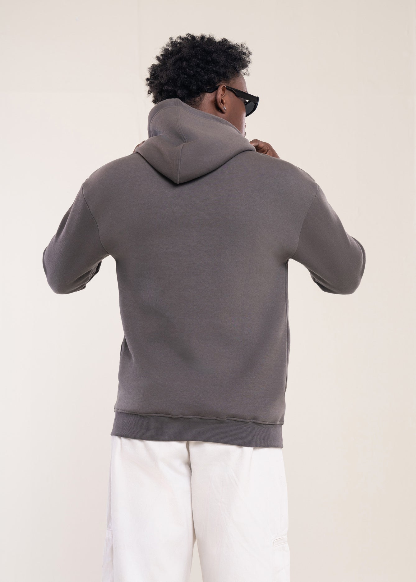 Mens Oversized Hoodie Grey - Lucca Menswear Hoodies Collection