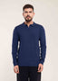 Mens Polo Jumper Slim Fit Navy Polo - Lucca Menswear UK