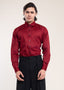 Mens Shirts Burgundy - Casual Shirt - Lucca Menswear Shirt Collection UK