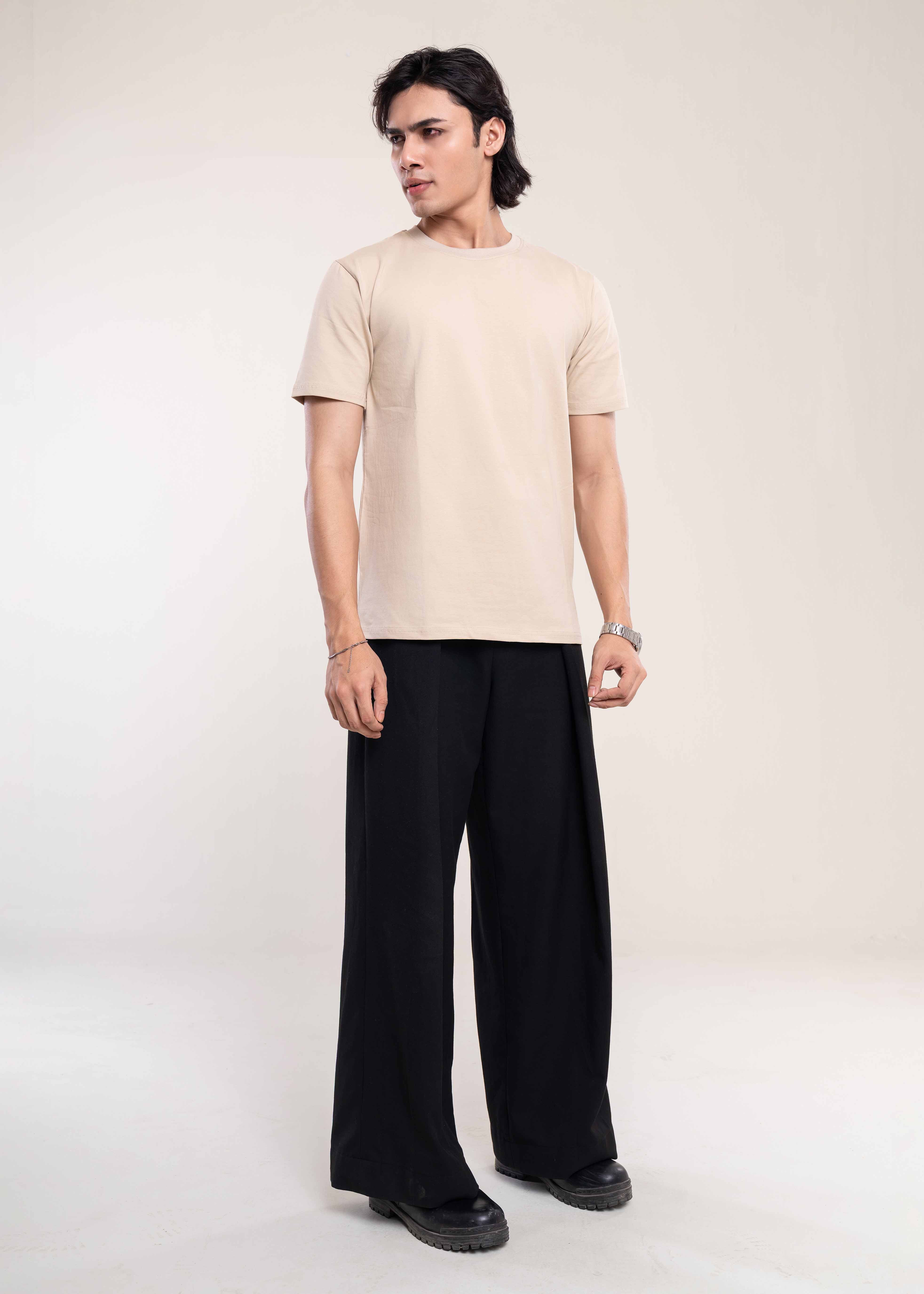 Muscle Fit Rich Cotton Stone T-Shirt Secondary image