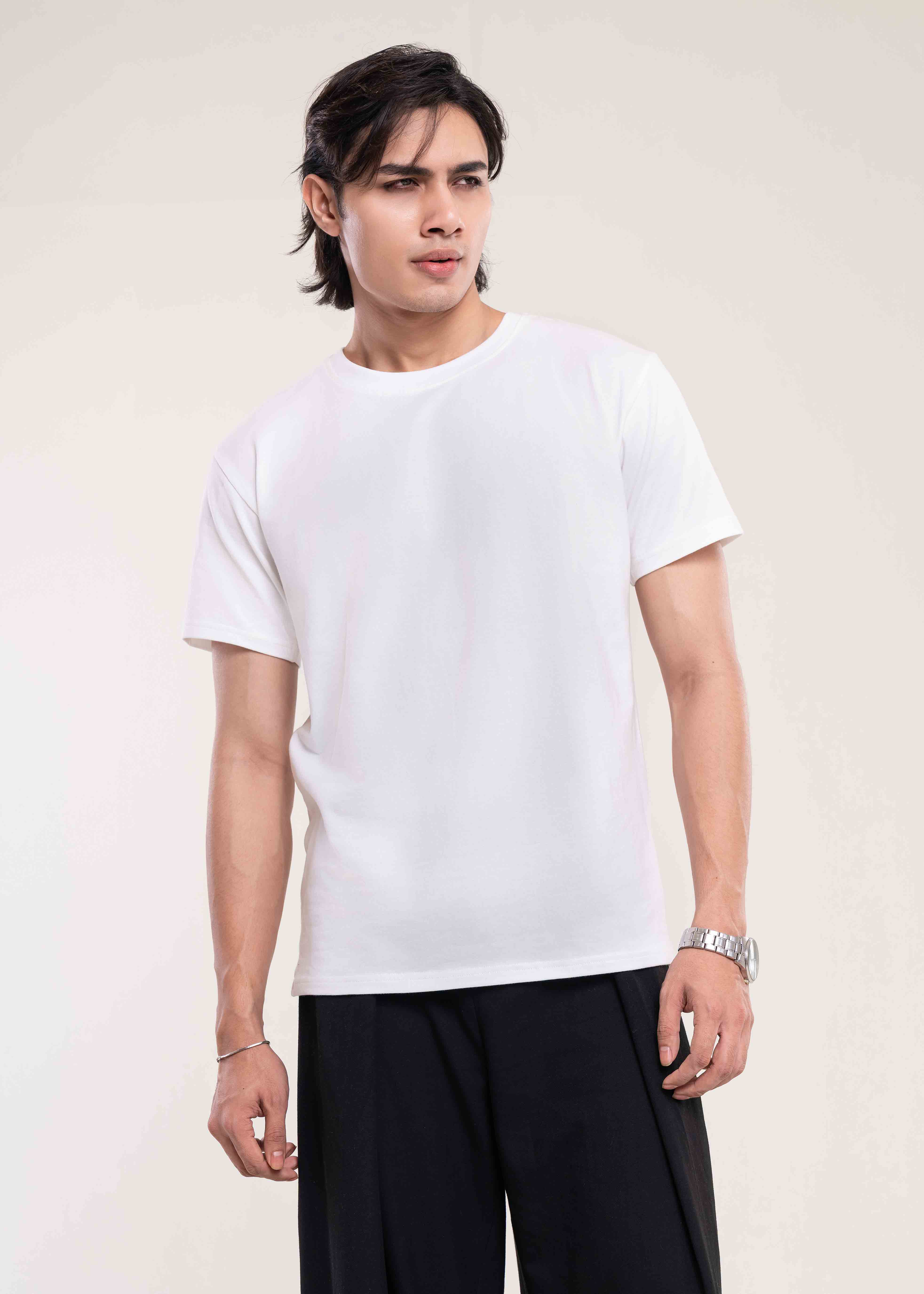 Pack Of 2 Men's Muscle Fit White T-Shirt Secondary image