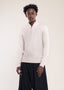Mens Zip Neck Jumper Cream Lucca Half Zip Jumper Collection UK
