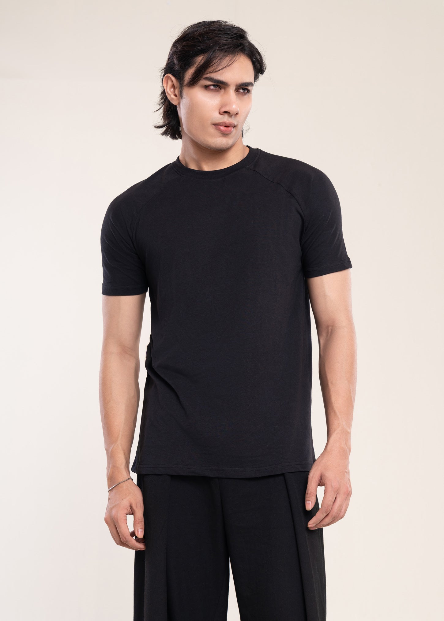 Muscle Fit Gym And Training Black Activewear Mens T Shirt - Lucca Mens Gym Collection UK