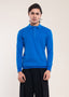 Men's Blue Cotton Polo Jumper - Lucca Menswear