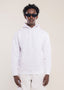 Men's Cotton Hoodie In White - Lucca Menswear
