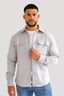 Men's Grey Premium Overshirt - Lucca Menswear