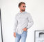 Men's Grey Premium Overshirt - Lucca Menswear