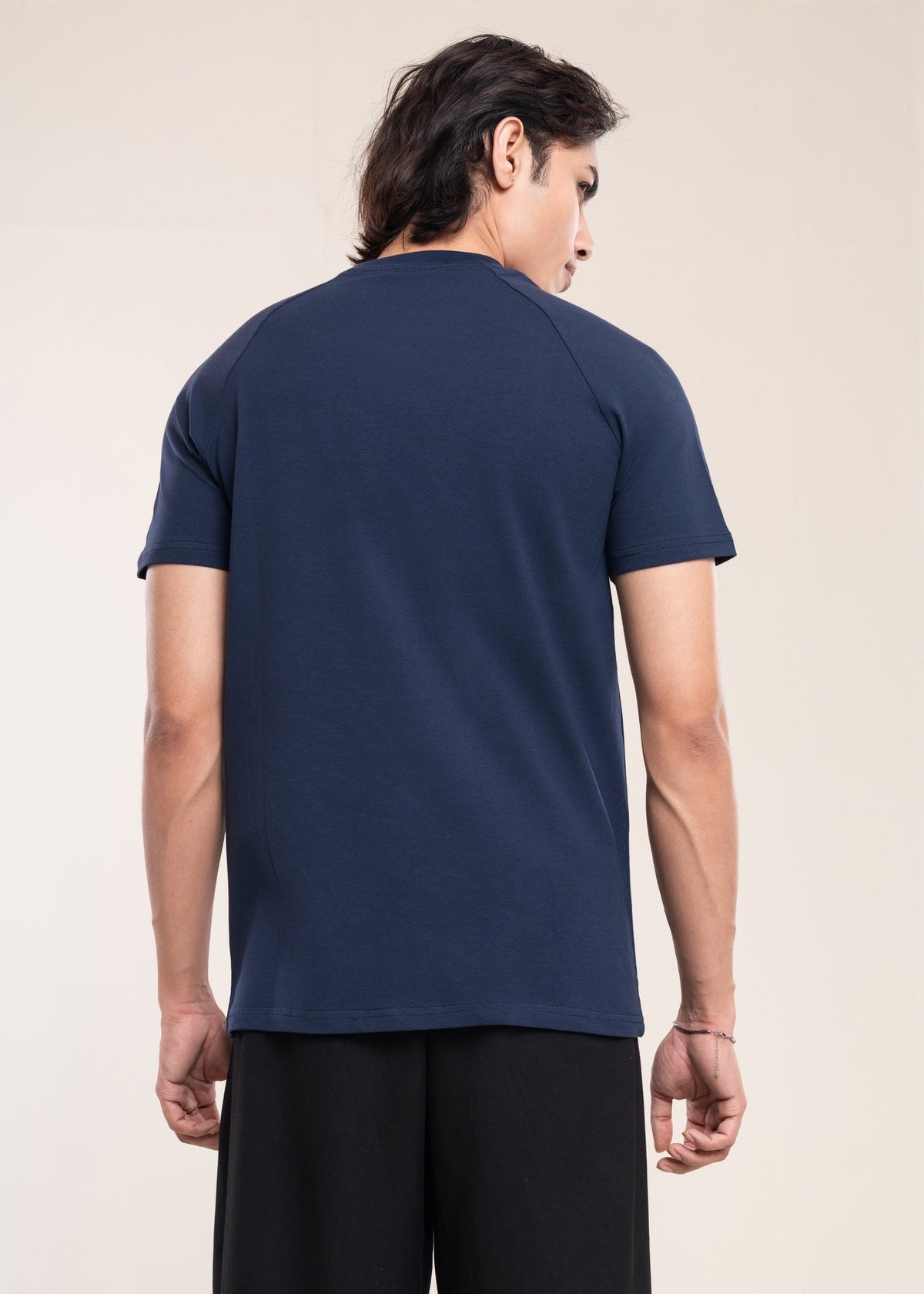 Men's Navy Muscle Fit Training T-Shirt - Lucca Menswear