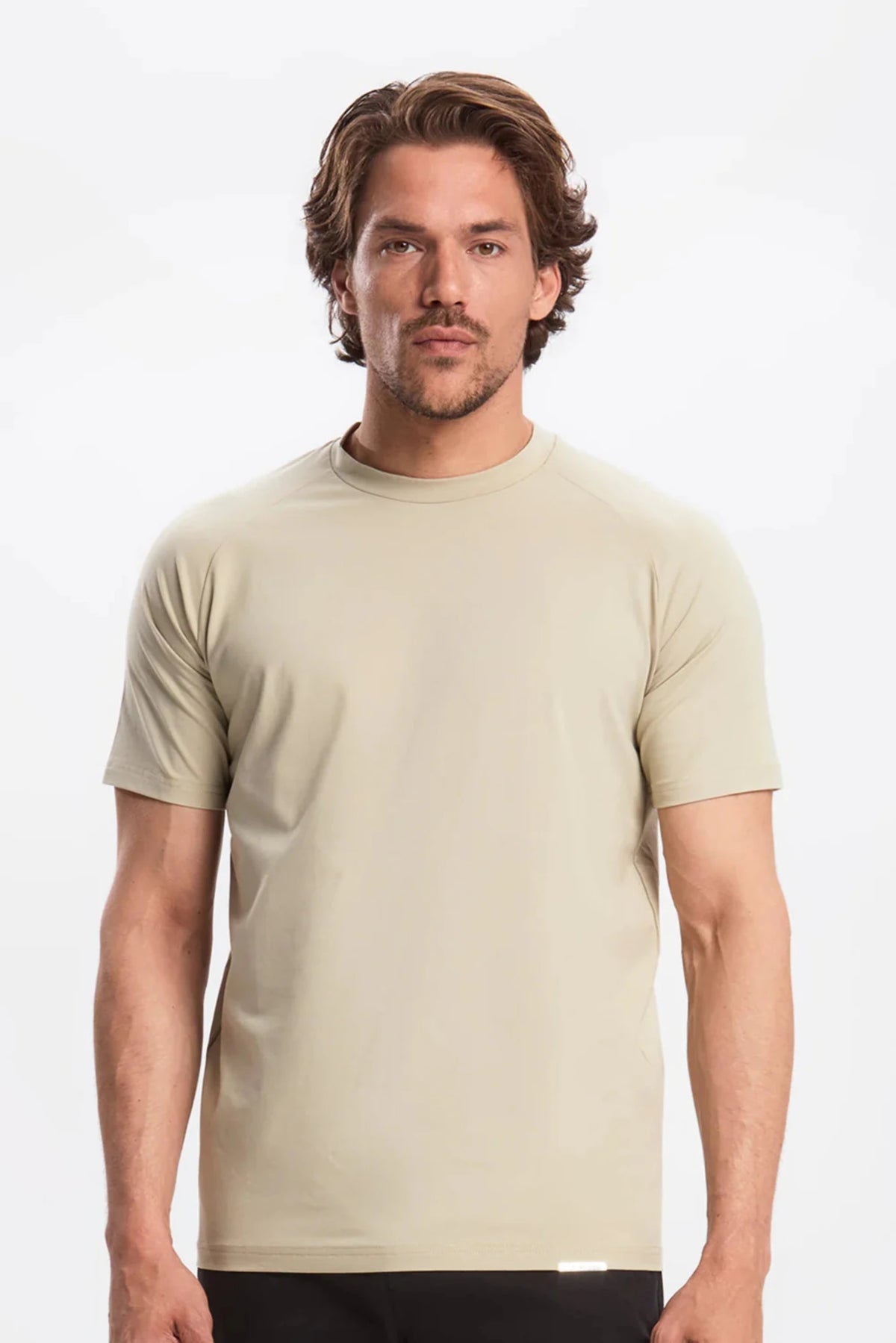 Men's Stone Muscle Fit Cotton T-Shirt - Lucca Menswear