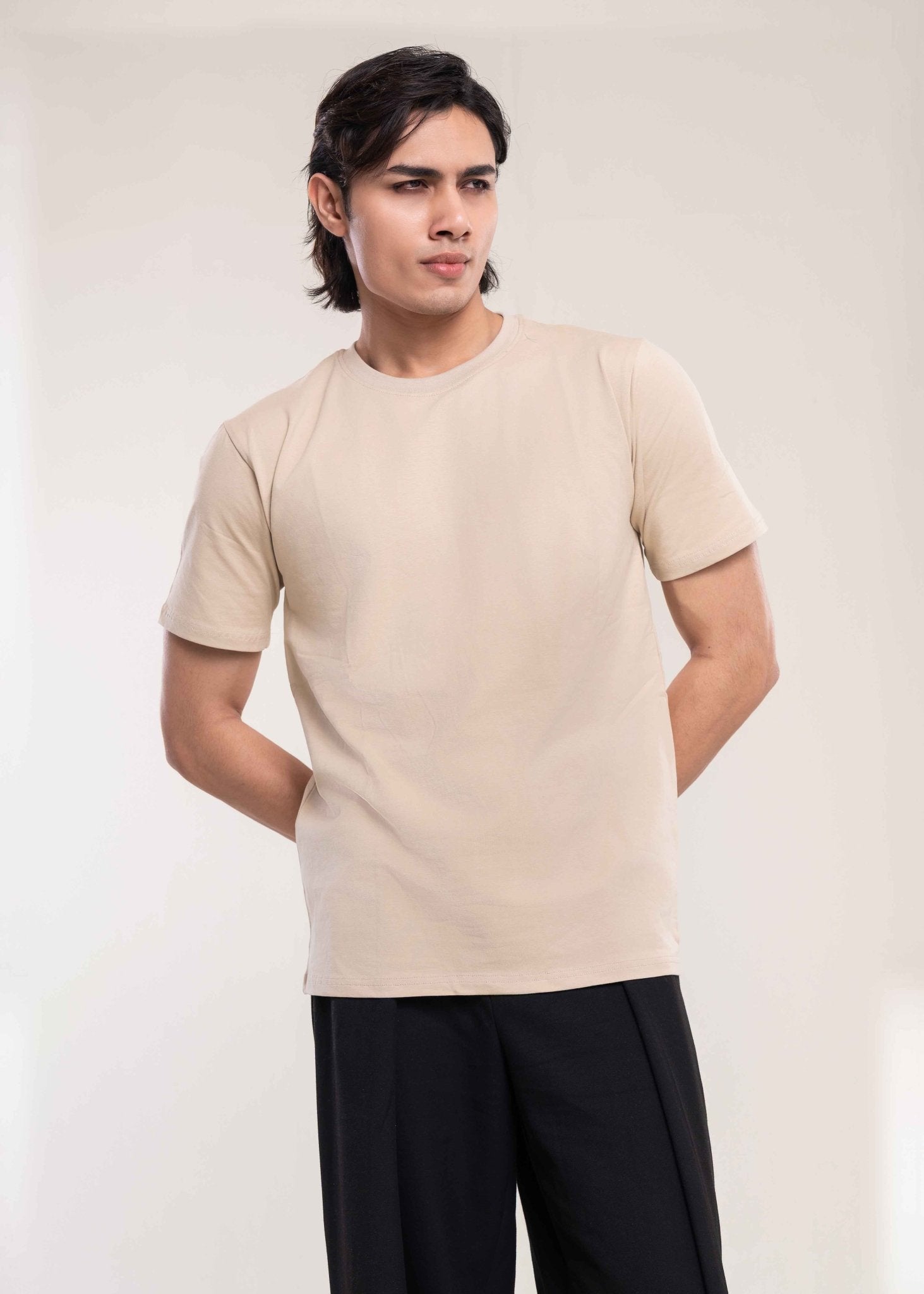 Men's Stone Muscle Fit Premium Cotton T-Shirt Secondary image