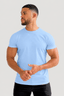 Muscle Fit Rich Premium Cotton Blue T-Shirt - Lucca Menswear