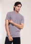 Pack of 2 Men's Grey Muscle Fit T-Shirts Premium Cotton Crew Neck Tees - Lucca Menswear